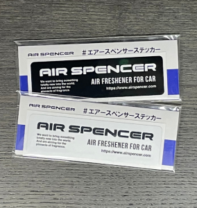 エアースペンサーの板ステッカー